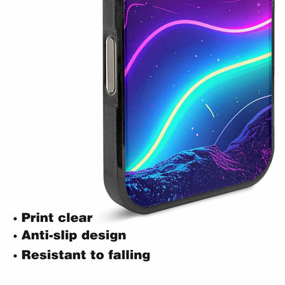 iPhone 16 Pro Max Case — 1980s Neon Cartoon Art Pattern, Custom Art Phone Cover