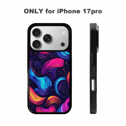 iPhone 17 Pro Case — Rose Galaxy Art Seamless Pattern Galaxy, Customized Protective Case