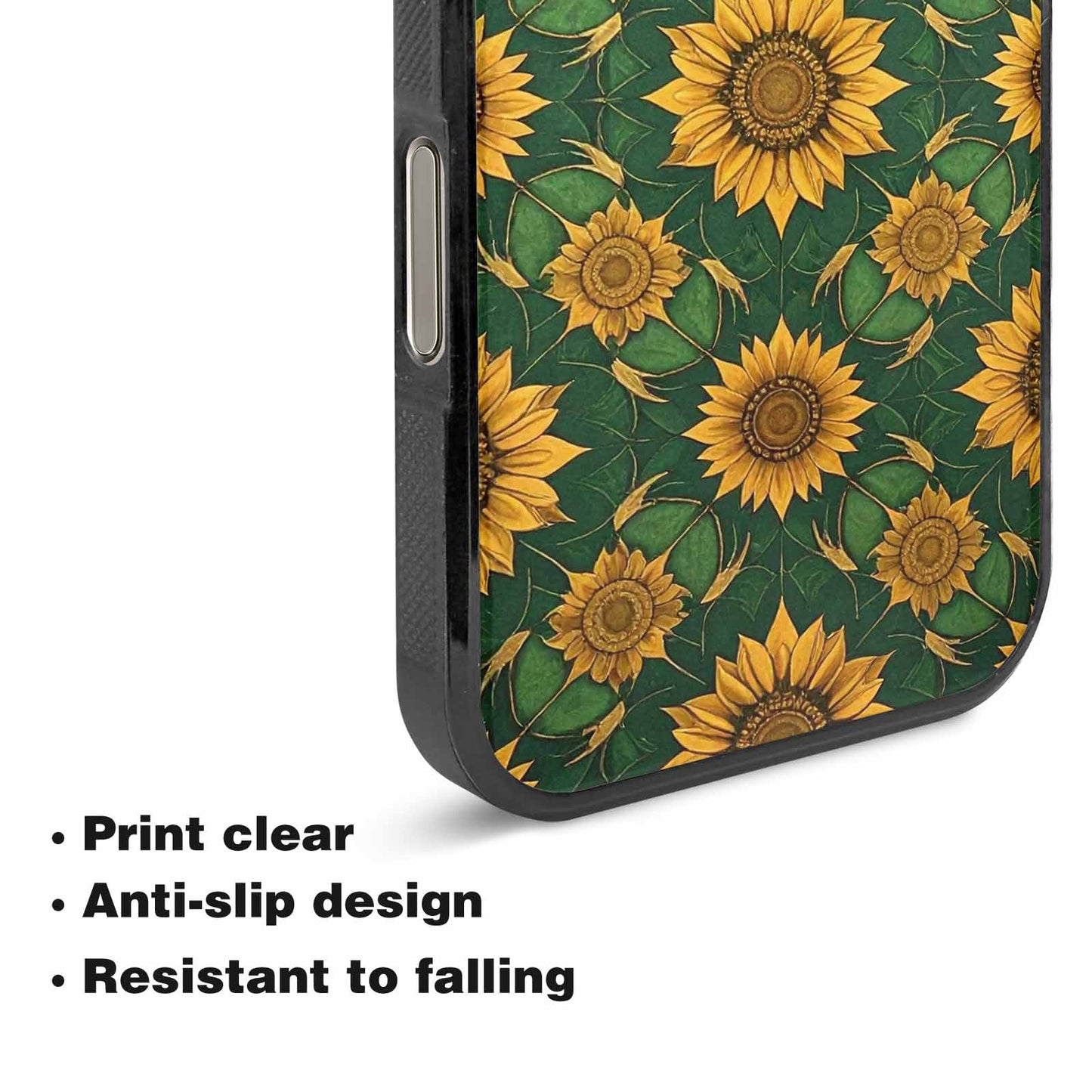 iPhone 16 Pro Case — Sunflower Mandala Kaleidoscope, Original Design Phone Case
