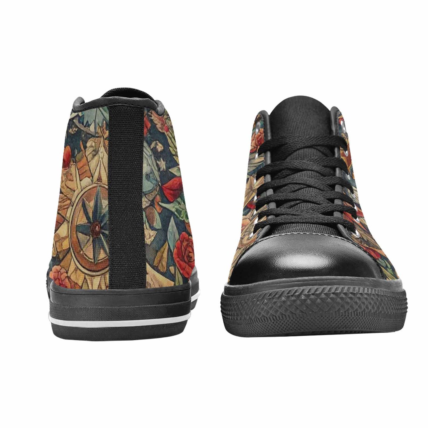 MEN'S Old School Tattoo High Top Canvas Dark Academia Sneakers