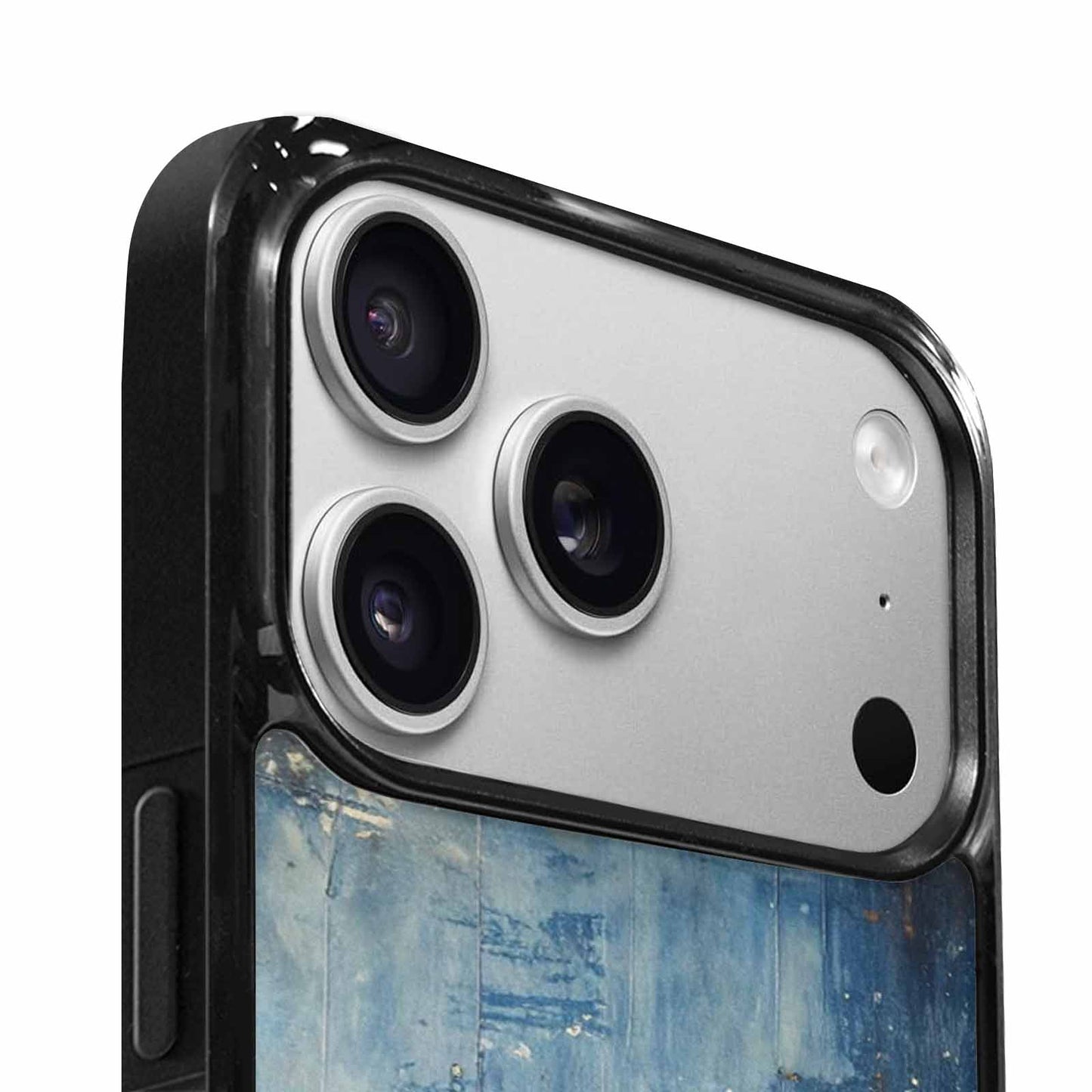 iPhone 17 Pro Case — Denim Distressed Textures Print Edge Original, Custom Print Case Cover