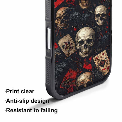 iPhone 17 Pro Case — Skull Dark Art Gothic Print Gothic, Custom Print Case Cover