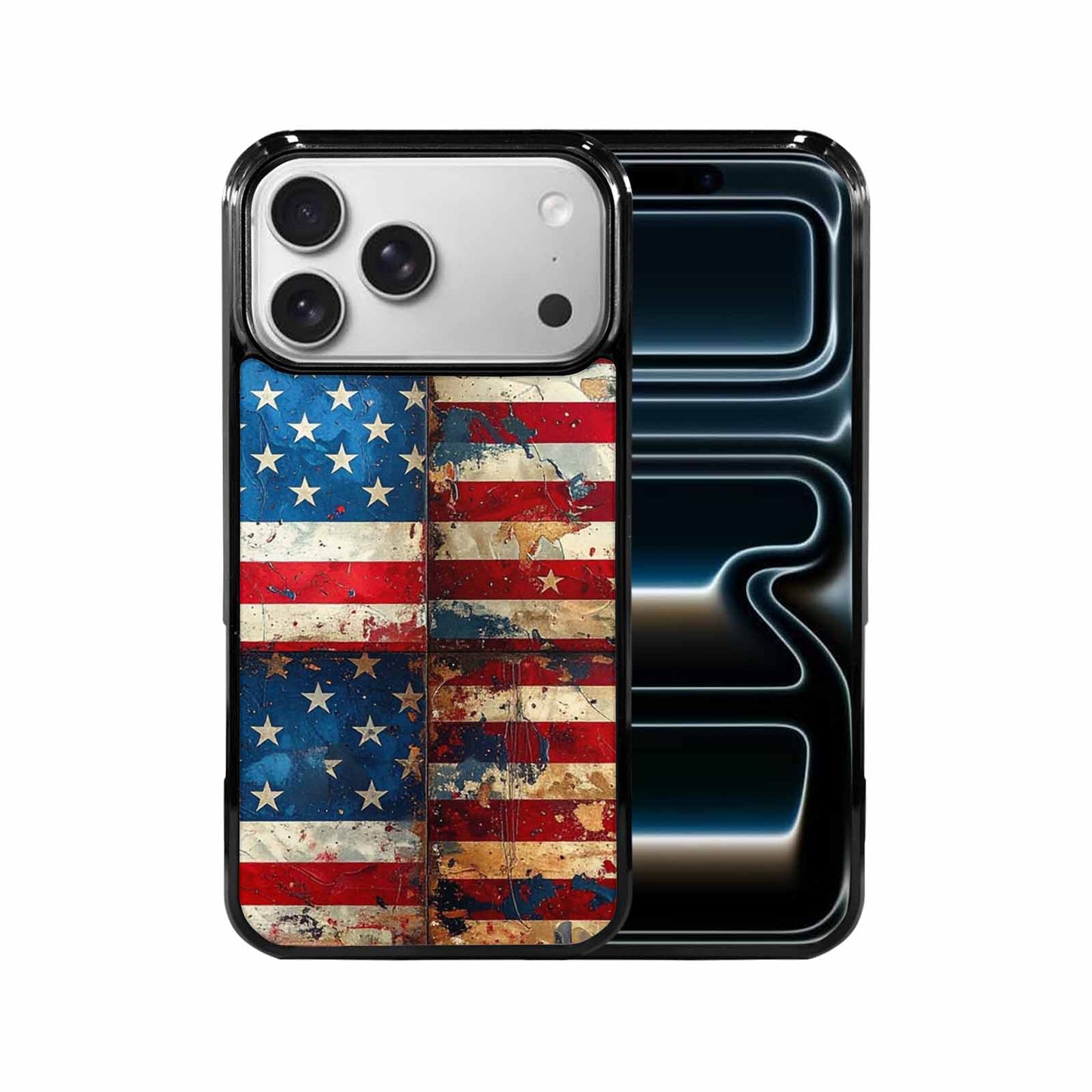 iPhone 17 Pro Max Case — Small American Flag Stars Galaxy Space, Custom Phone Case