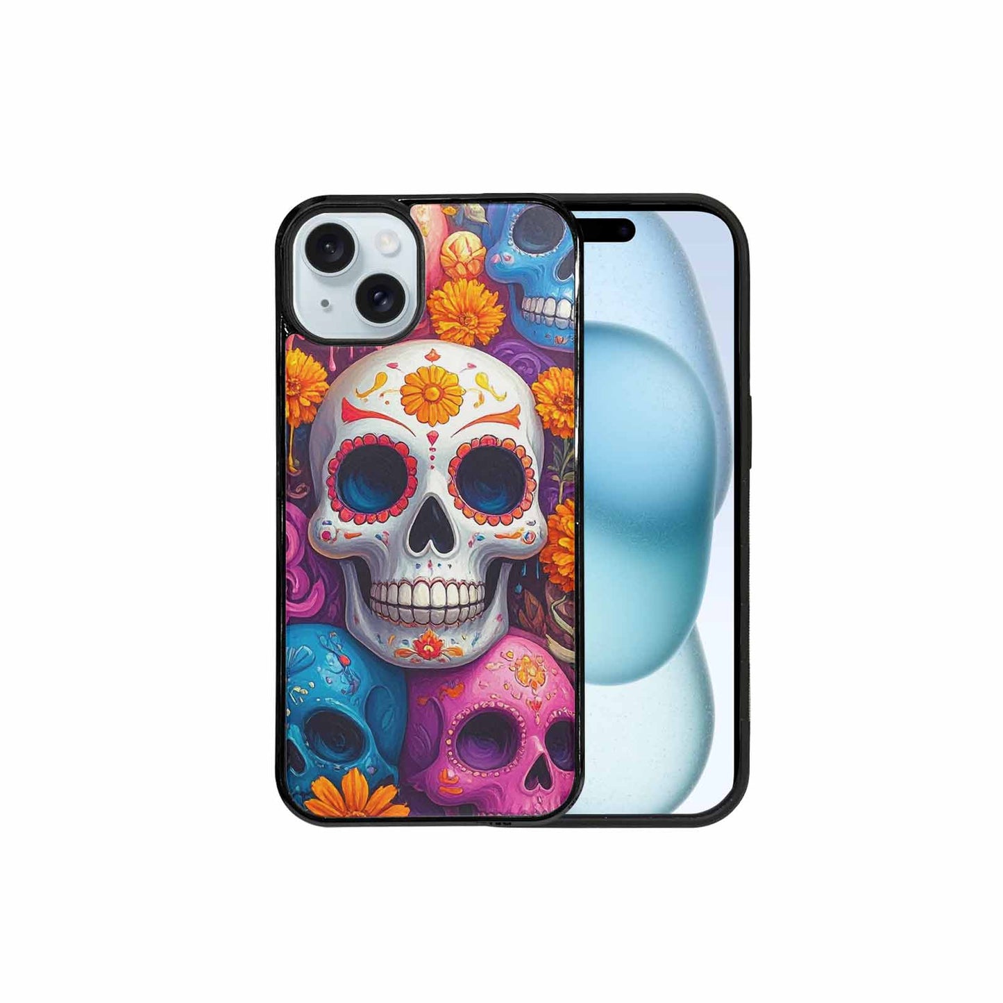 iPhone 15 Plus Case — Sugar Skullsmelting Sugar Skulls Cpn, Custom Made Phone Cover