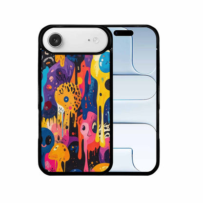 iPhone 17 Air Case — Melting Aliens Pattern Hundreds Of Alien, Custom Print Case Cover