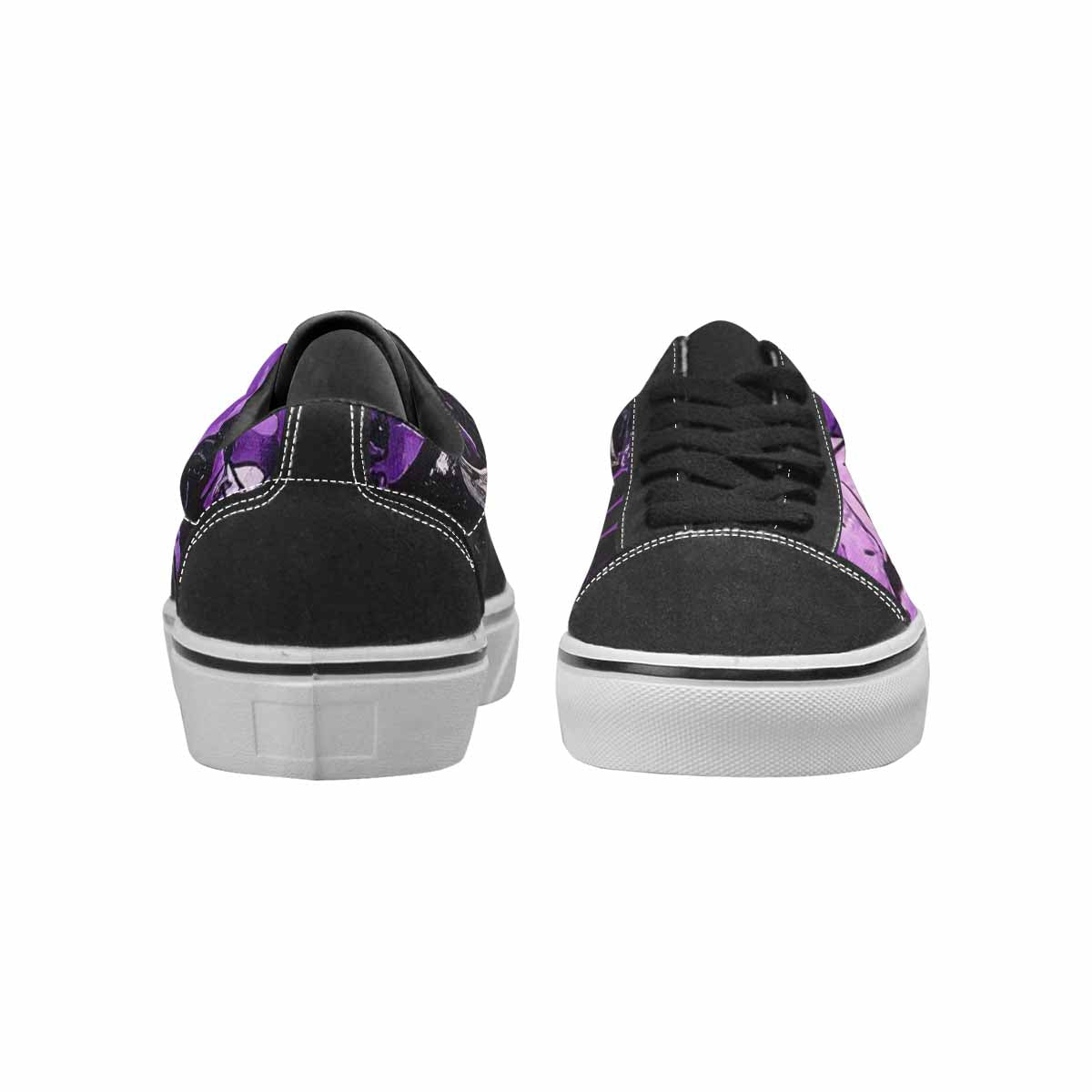 WOMEN'S Ice Cream Motif Lace-Up Canvas Wallpaper Art Sneakers