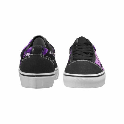 WOMEN'S Ice Cream Motif Lace-Up Canvas Wallpaper Art Sneakers