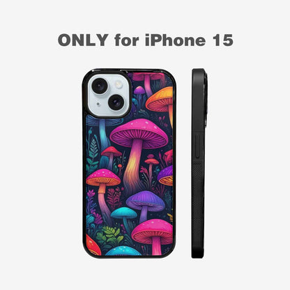 iPhone 15 Case — Psychedelic Mushroom, Unique Phone Case Design