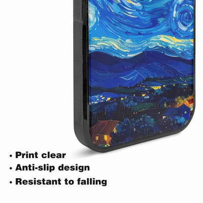 iPhone 15 Plus Case — Starry Night Van Gogh Paint Art, Personalized Phone Case