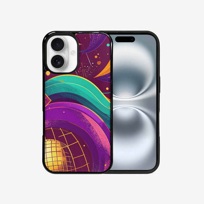 iPhone 16 Case — 1970s Disco Art Pattern, Custom Print Case Cover