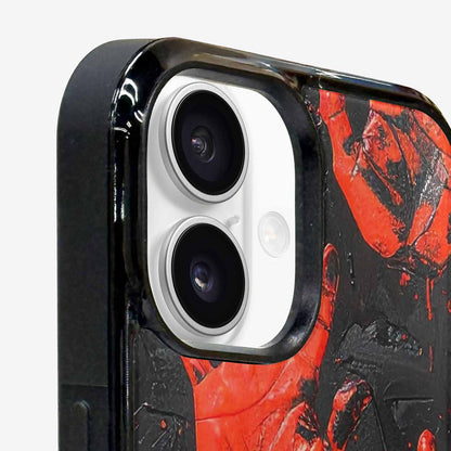 iPhone 16 Plus Case — Halloween Splatter Handprint, Customized Protective Case