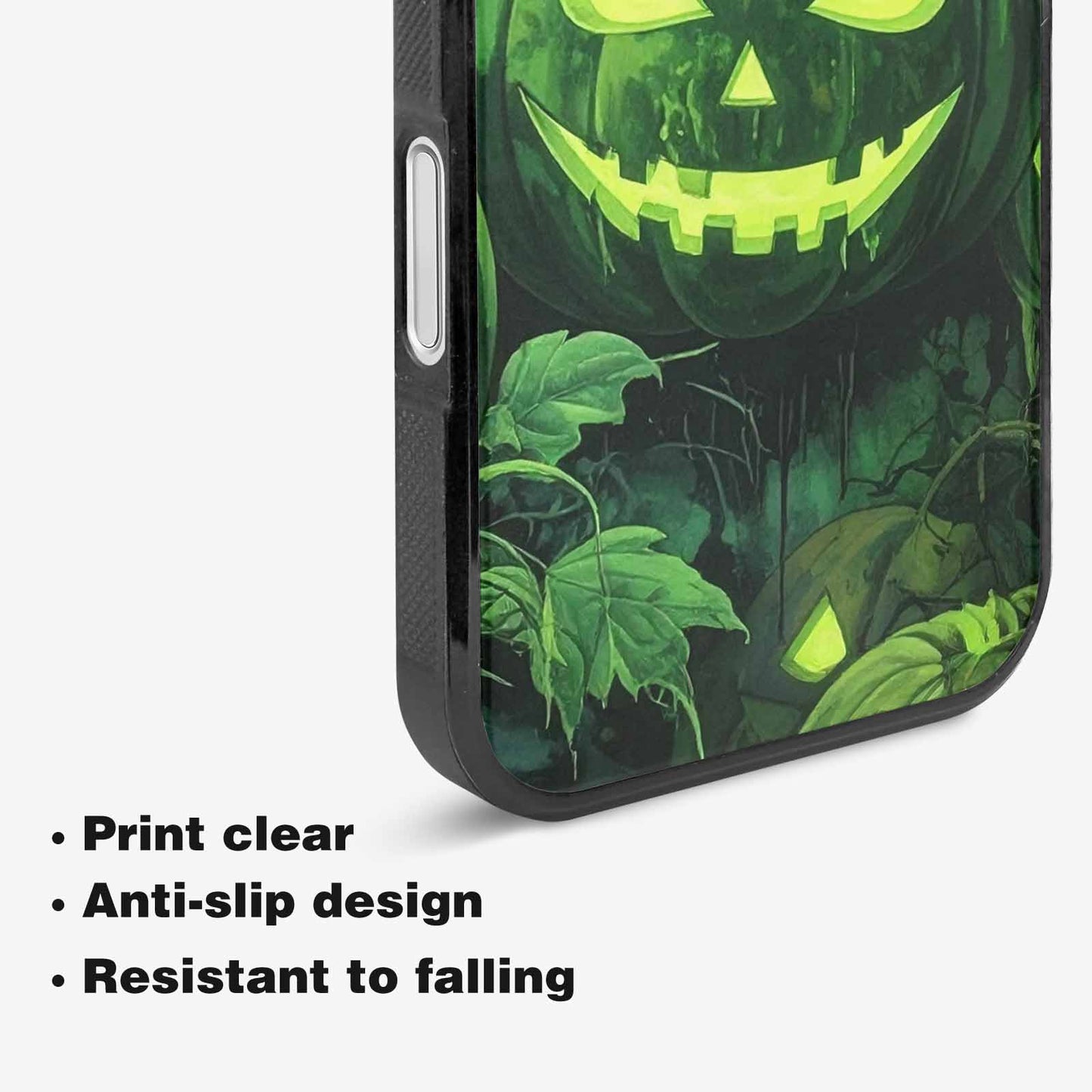 iPhone 16 Plus Case — Halloween Glowing Jackolantern, Personalized Phone Case