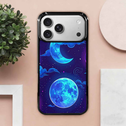 iPhone 17 Pro Max Case — Neon Winter Moon Cartoon Cute, Unique Phone Case Design