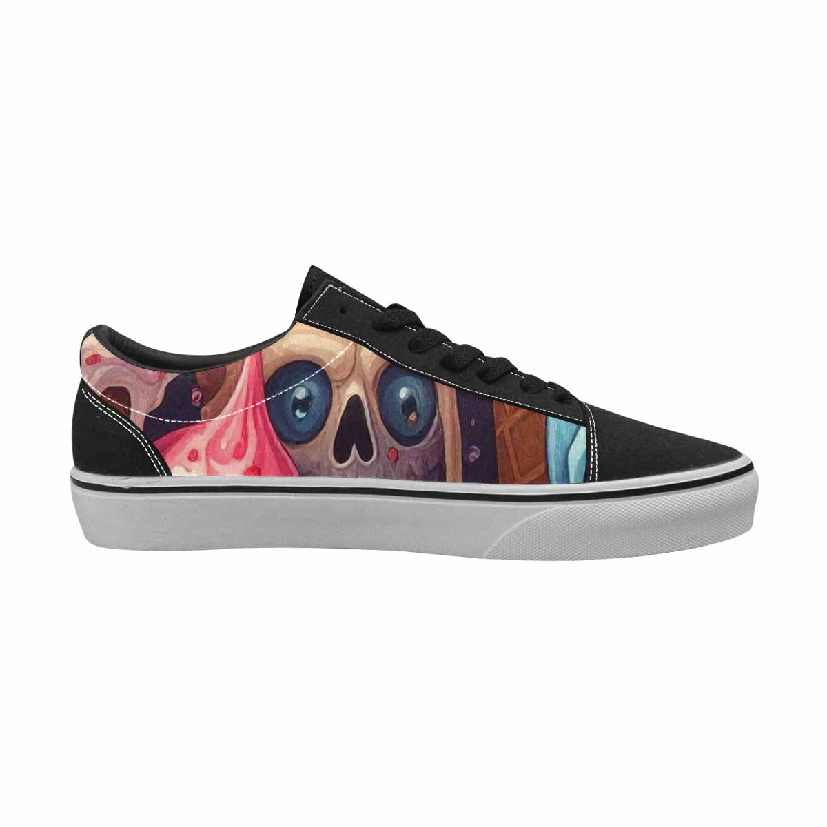 WOMEN'S Ice Cream Monsters  Lace-Up Canvas Aesthetic Custom Shoes