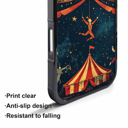 iPhone 17 Pro Case — Vintage Circus Art Pattern Retro Vintage, Custom Made Phone Cover