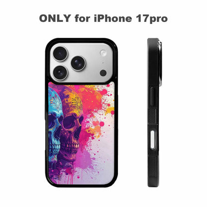 iPhone 17 Pro Case — Skull Dark Art Gothic Print Gothic, Custom Designed Case Cover