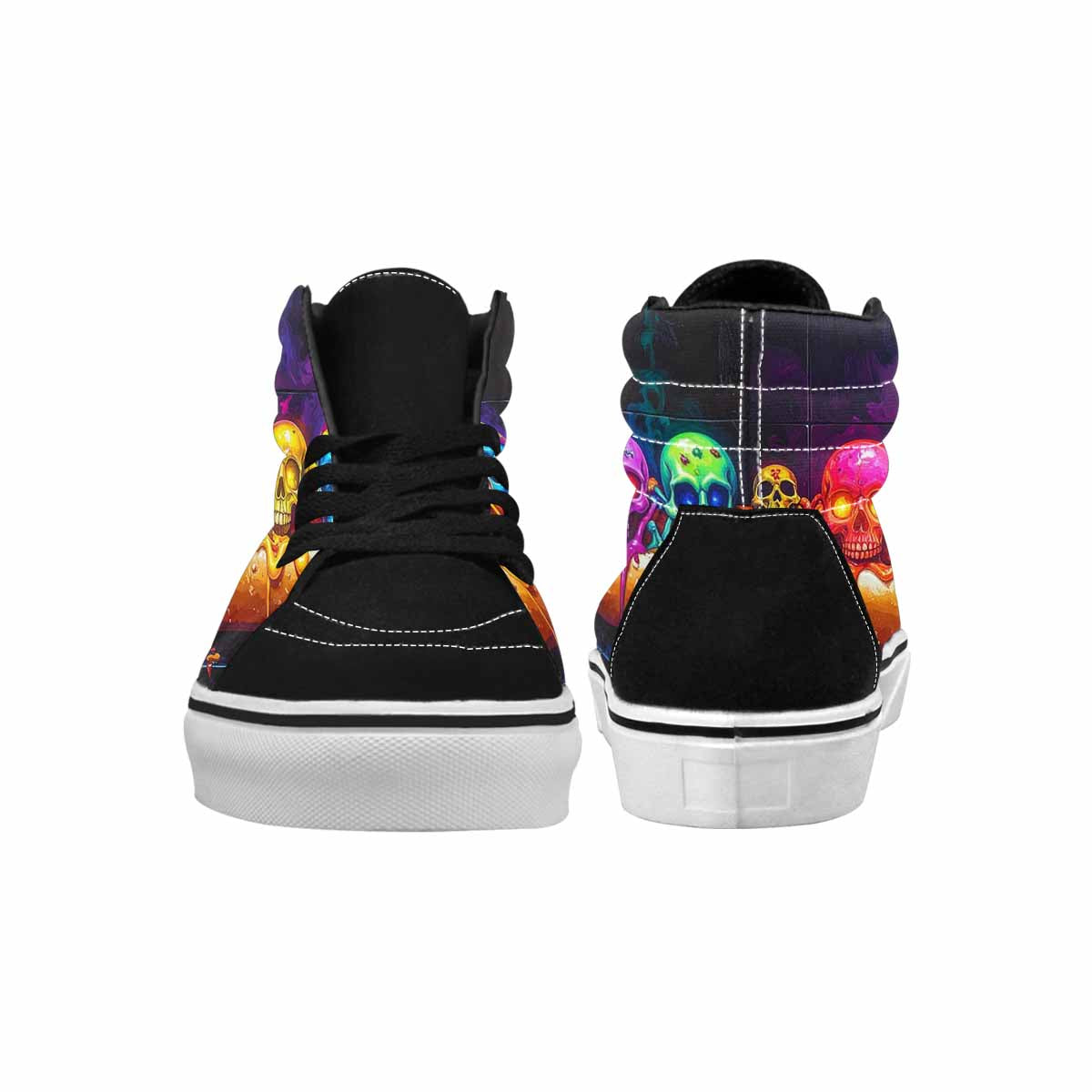 MEN'S Toxic Skeleton Hot Dog High Top Canvas Dreamcore Custom Shoes