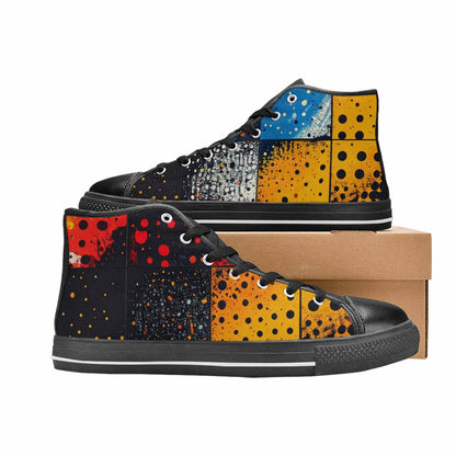 WOMEN'S Comic Book Halftone High Top Canvas Vivid Shoes