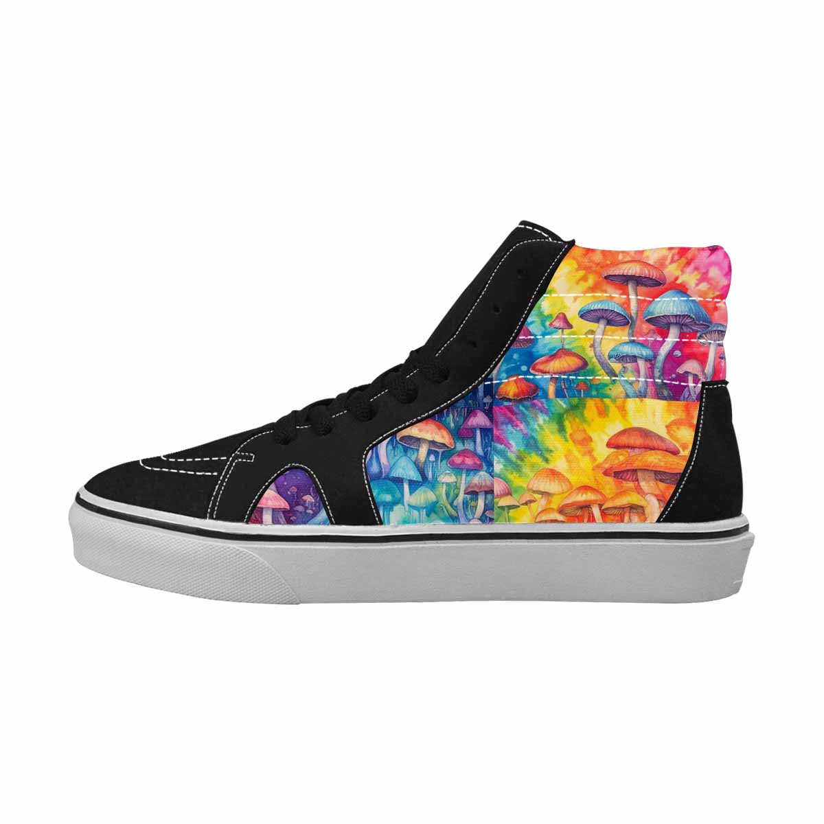 MEN'S Mushrooms  Tie Dye High Top Canvas Dreamcore Shoes