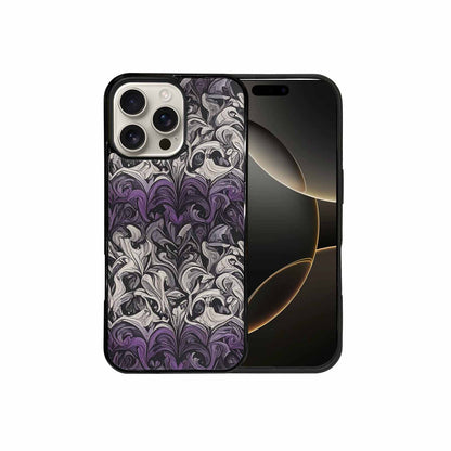 iPhone 16 Pro Max Case — Asexual Flag Color Theme Small Rainbow, Custom Art Phone Cover