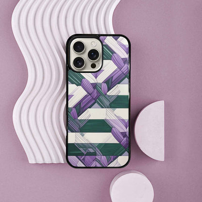 iPhone 16 Pro Max Case — Genderqueer Flag Color Theme Small Rainbow, Custom Phone Case