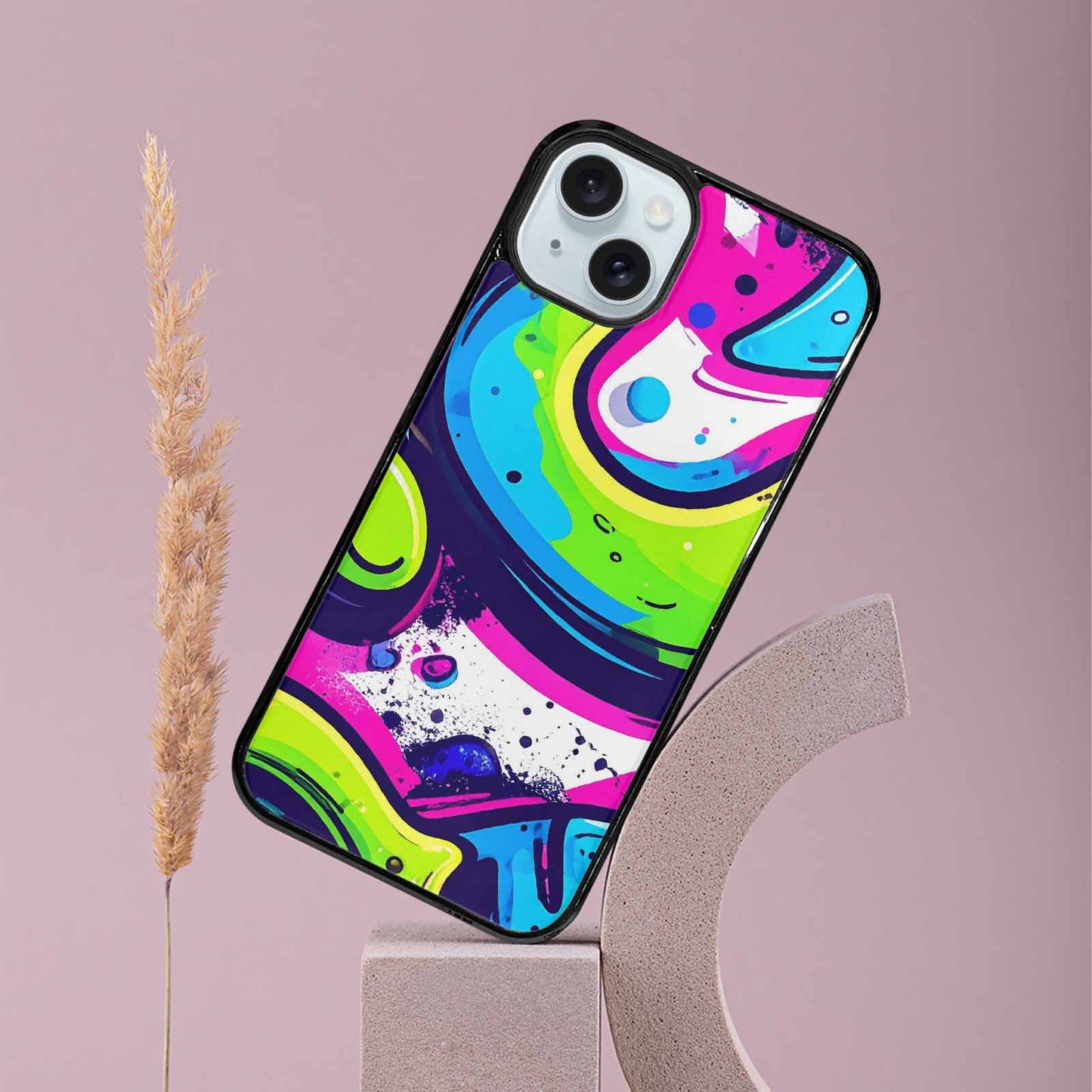 iPhone 15 Plus Case — Acid Wash Cartoon, Custom Print Case Cover