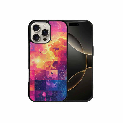 iPhone 16 Pro Max Case — Cosmic Creature And Object Mashup Pattern, Custom Print Case Cover