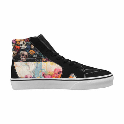 MEN'S Skulls  Marble Skulls High Top Canvas Surreal Shoes