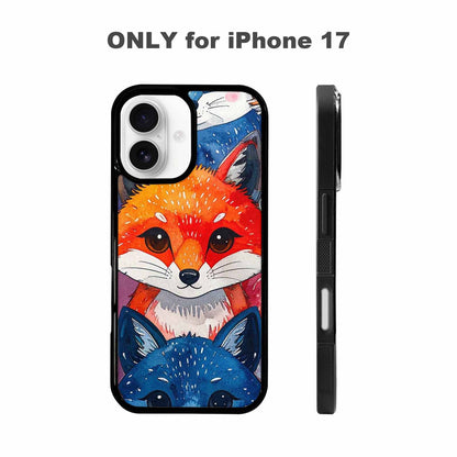 iPhone 17 Case — Watercolor Kawaii Fox Watercolor Abstract, Custom Designed Case Cover