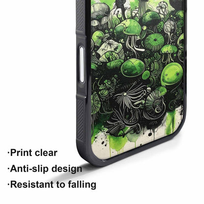 iPhone 17 Pro Max Case — Sea Creature Burst Black Original Art, Custom Designed Case Cover