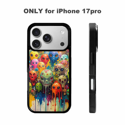iPhone 17 Pro Case — Aliens Camomelting Aliens Patt E6l Alien, Custom Print Case Cover