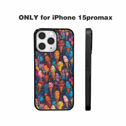 iPhone 15 Pro Max Case — Ice Cream Motif Ice Cream Motifs, Custom Printed Phone Case