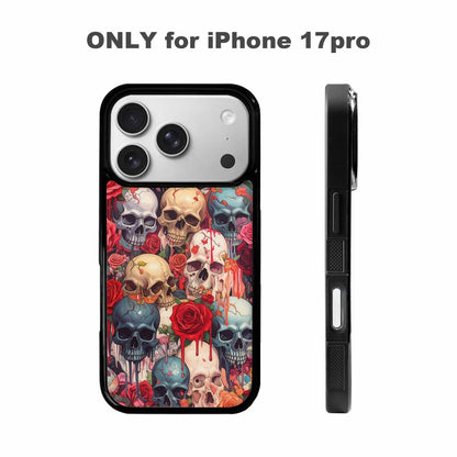 iPhone 17 Pro Case — Skulls And Roses Skulls And Gothic, Unique Phone Case Design