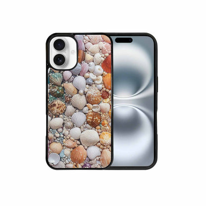 iPhone 16 Plus Case — Seashell Collage Seashell Collage Pattern Hundreds, Custom Print Case Cover