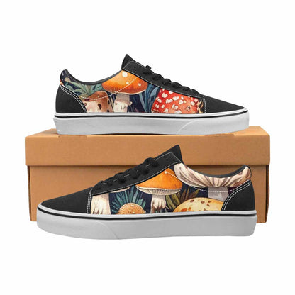 WOMEN'S Mushrooms Lace-Up Canvas Vibrant Chaos Sneakers