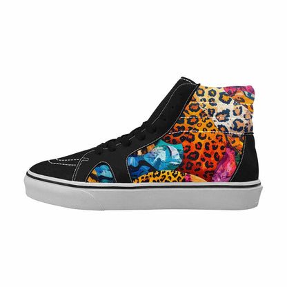 MEN'S Full Color Vibrant Animal High Top Canvas Dreamlike Custom Shoes