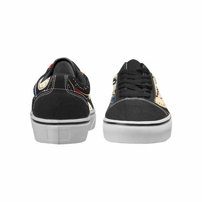 WOMEN'S Paisley Bandana Canvas Lace-Up Vibrant Chaos Sneakers