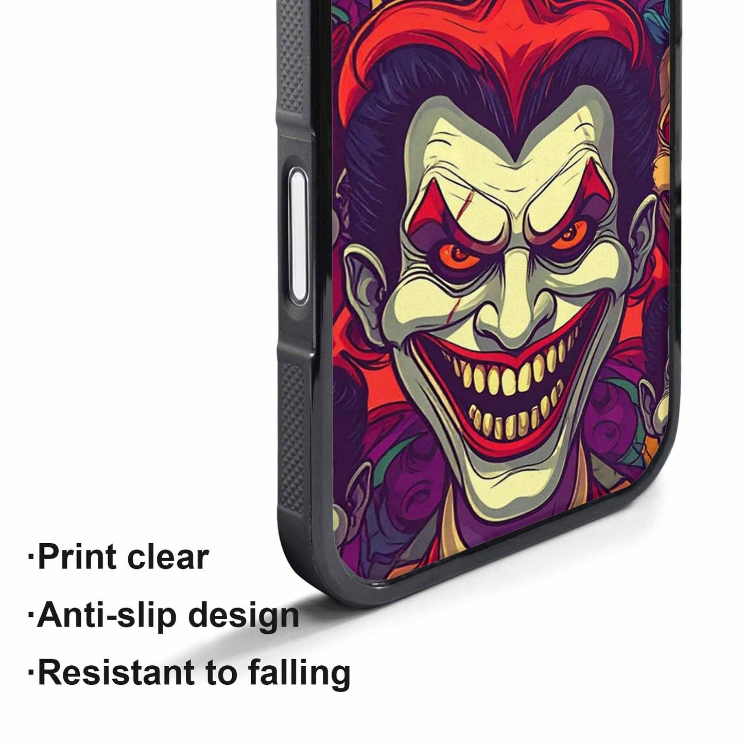 iPhone 17 Pro Case — Evil Circus Heads Faces Overlapping Cartoon, Unique Phone Case Design