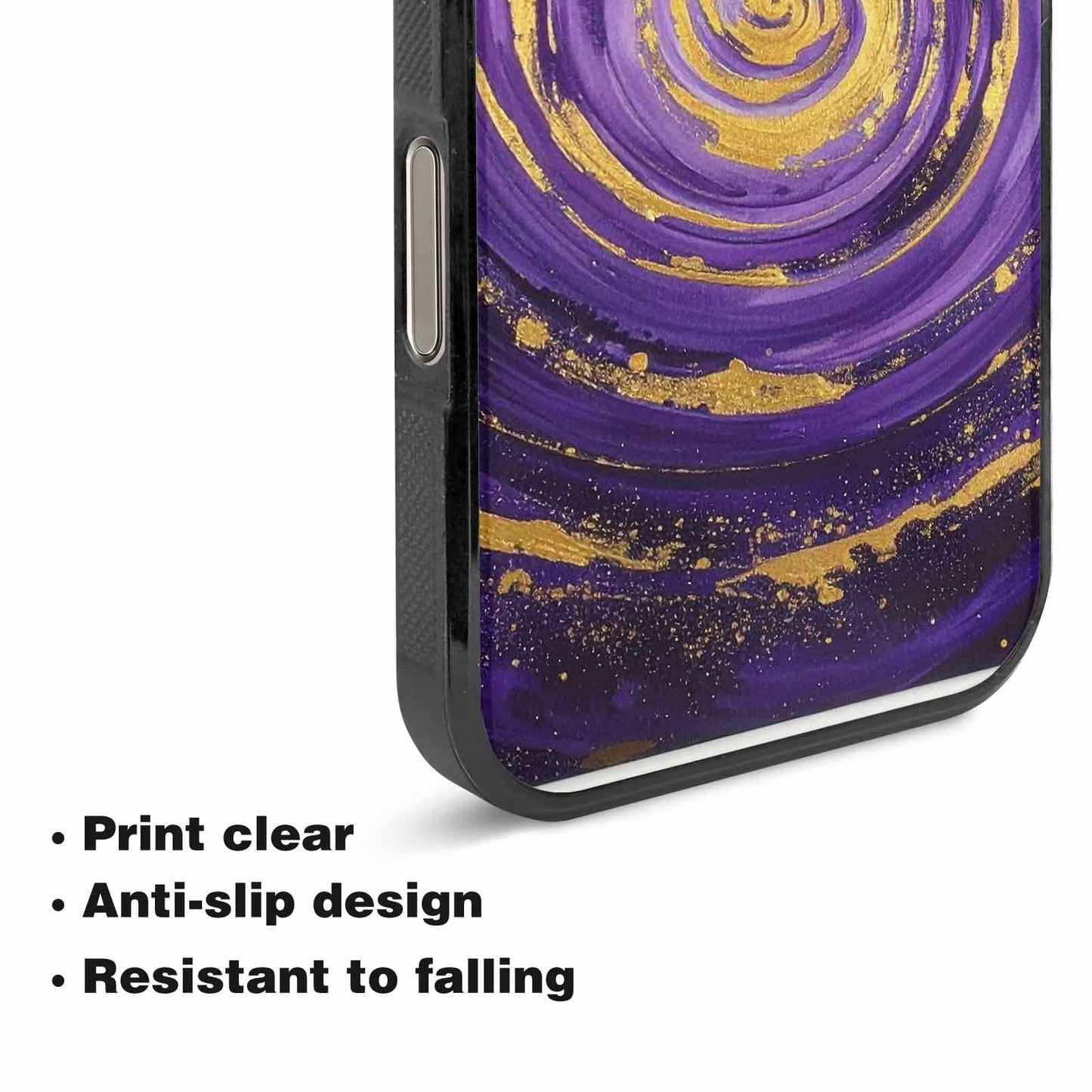 iPhone 16 Pro Max Case — Swirling Brushstroke Starry Night Texture Blended, Original Design Phone Case