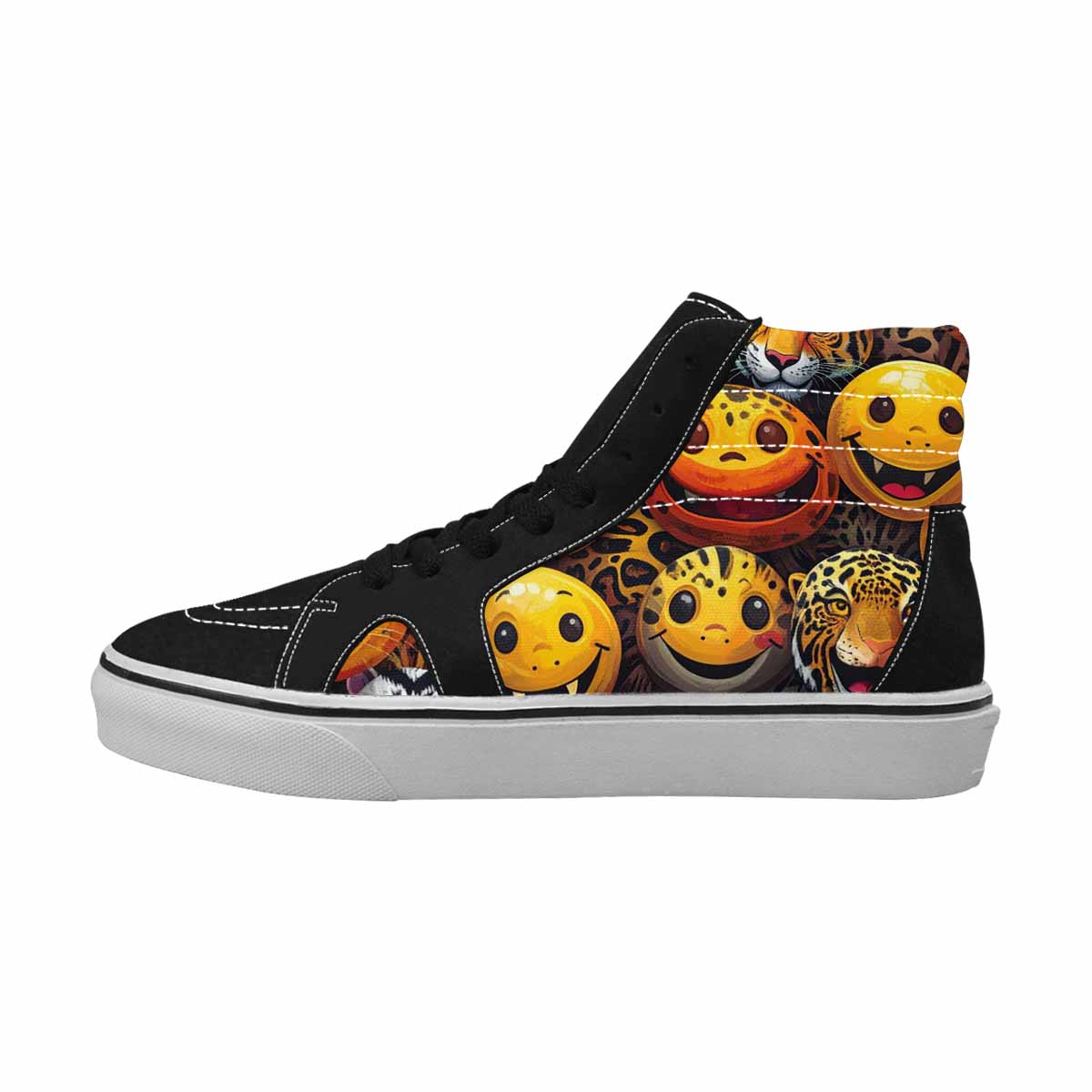 MEN'S Smiley Faces High Top Canvas Aesthetic Shoes
