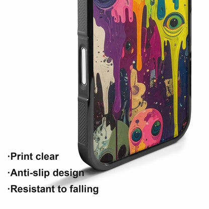 iPhone 17 Case — Aliens Camomelting Aliens Patt Alien Scifi, Custom Printed Phone Case