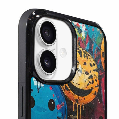 iPhone 17 Case — Smiley Faces Pattern Hundreds Original Art, Custom Phone Case