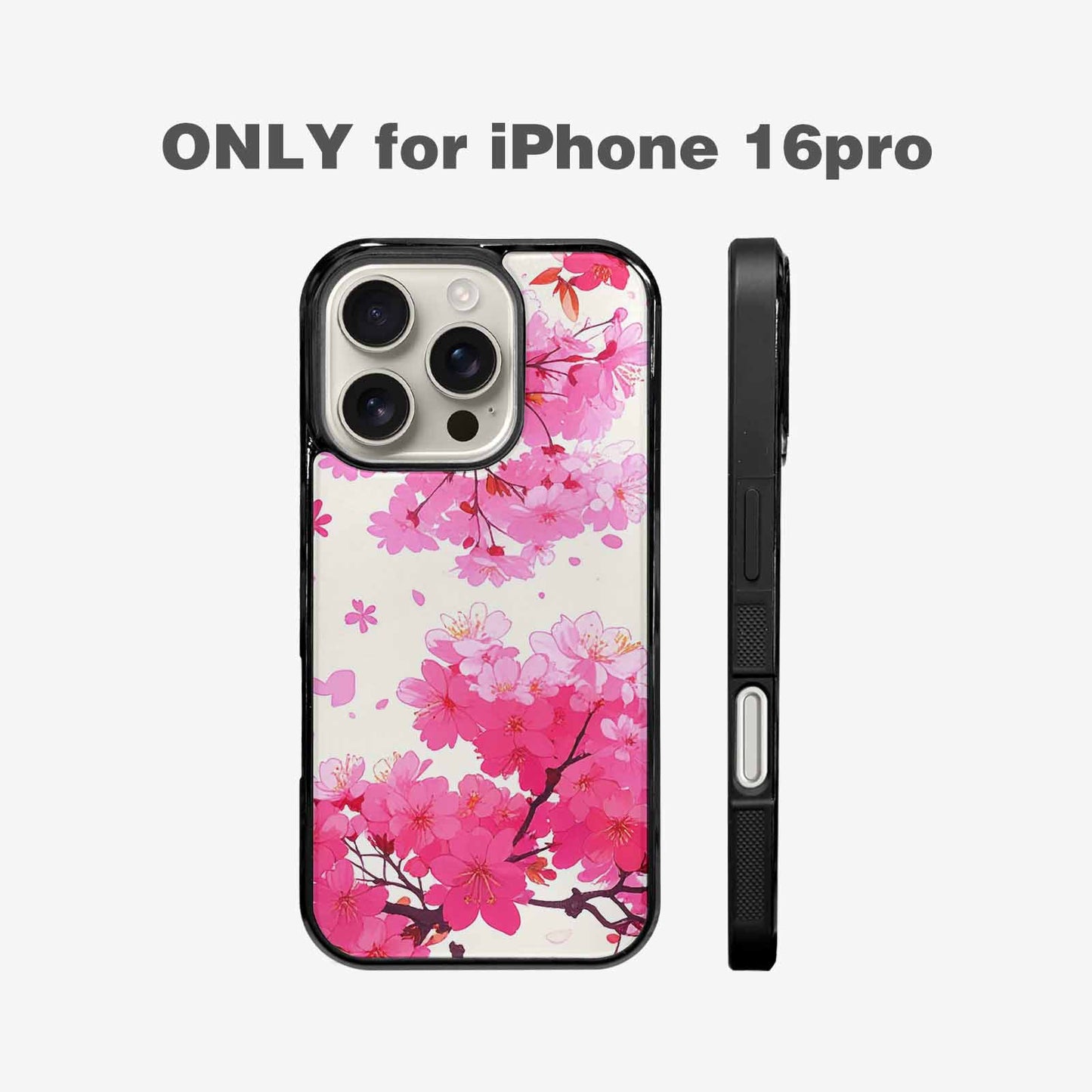 iPhone 16 Pro Case — Cherry Blossom Branch Cherry Blo 0t0, Custom Printed Phone Case