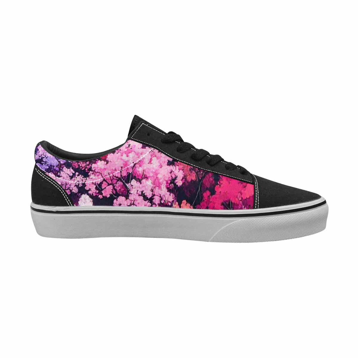 WOMEN'S Cherry Blossom Branch Cherry Lace-Up Canvas Grunge Shoes