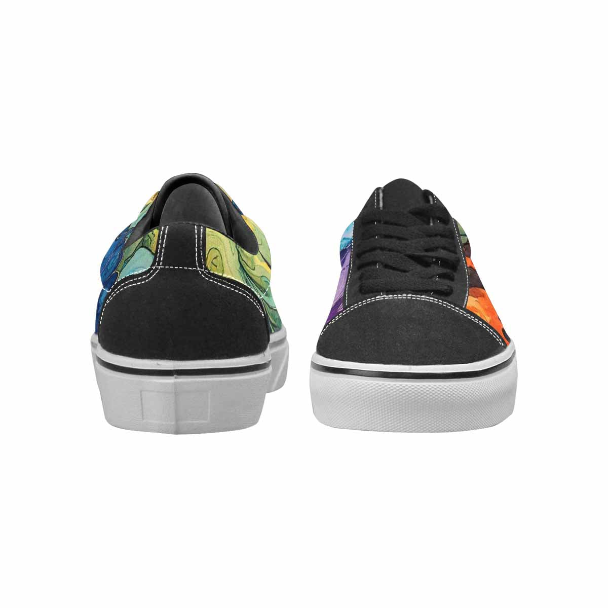 WOMEN'S Tie Lace-Up Canvas Neon Fantasy Custom Shoes