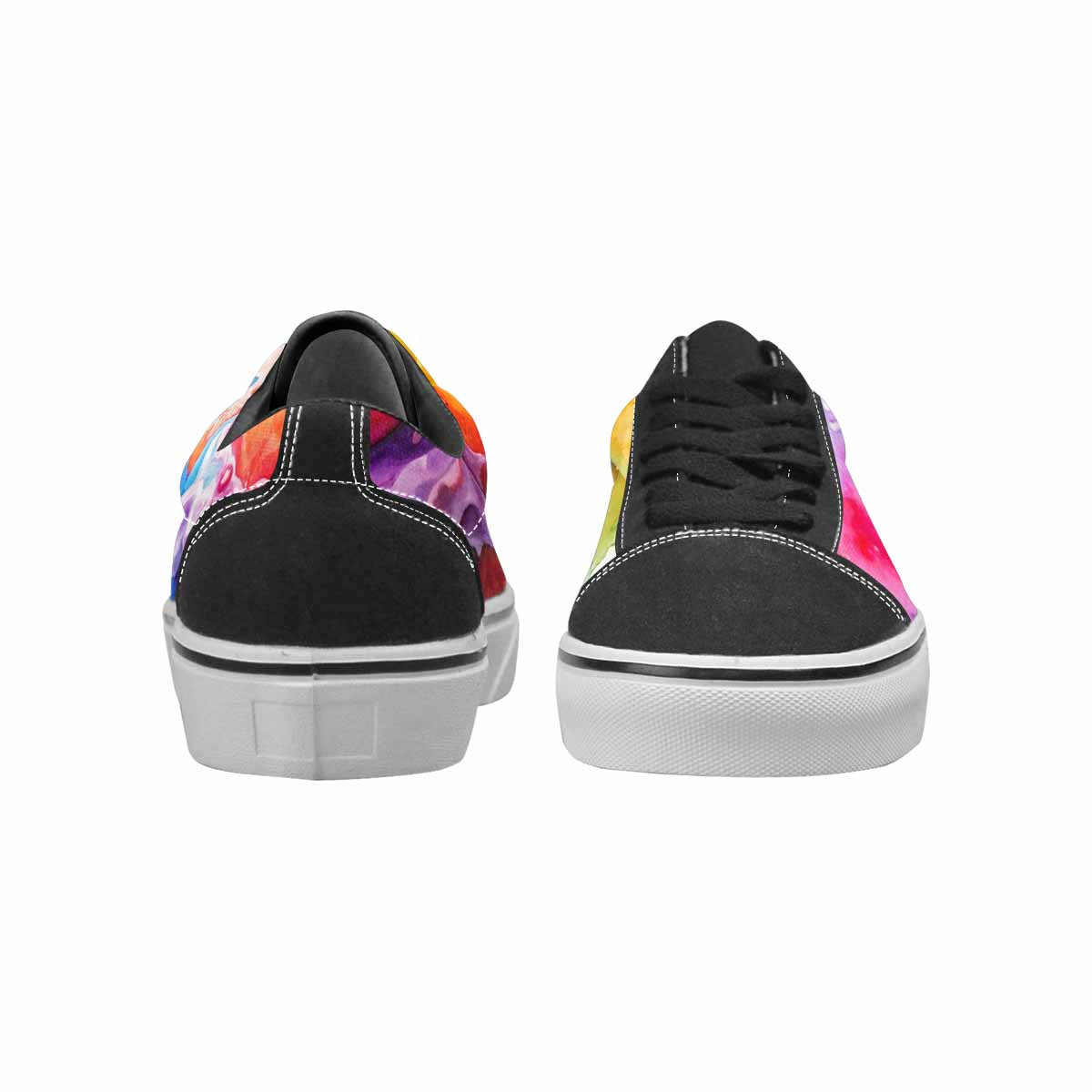 MEN'S Melting Icecream Collage Canvas Lace-Up Dark Academia Custom Shoes