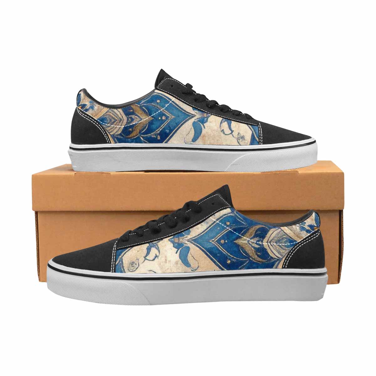 MEN'S Mandala Canvas Lace-Up Vibrant Chaos Shoes