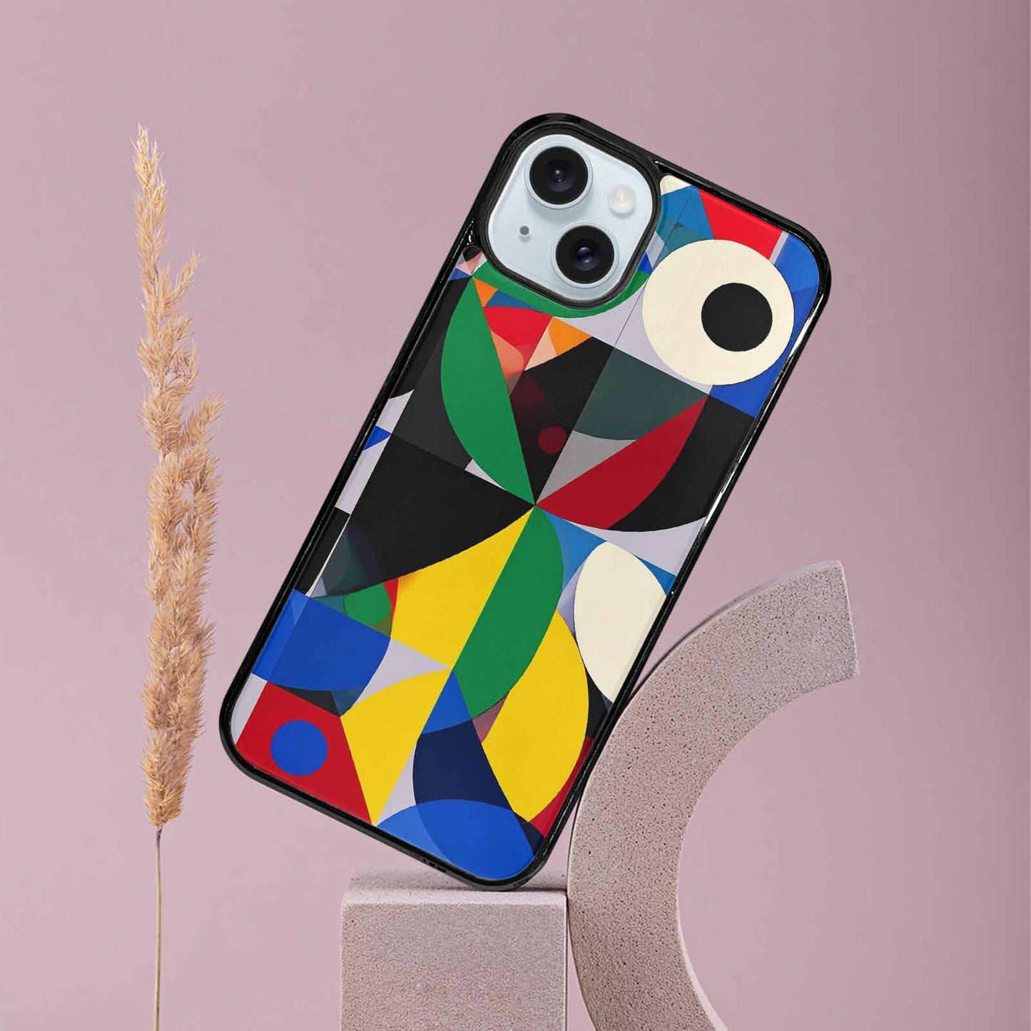 iPhone 15 Plus Case — 1960s Mod Cartoon Art Pattern, Original Design Phone Case