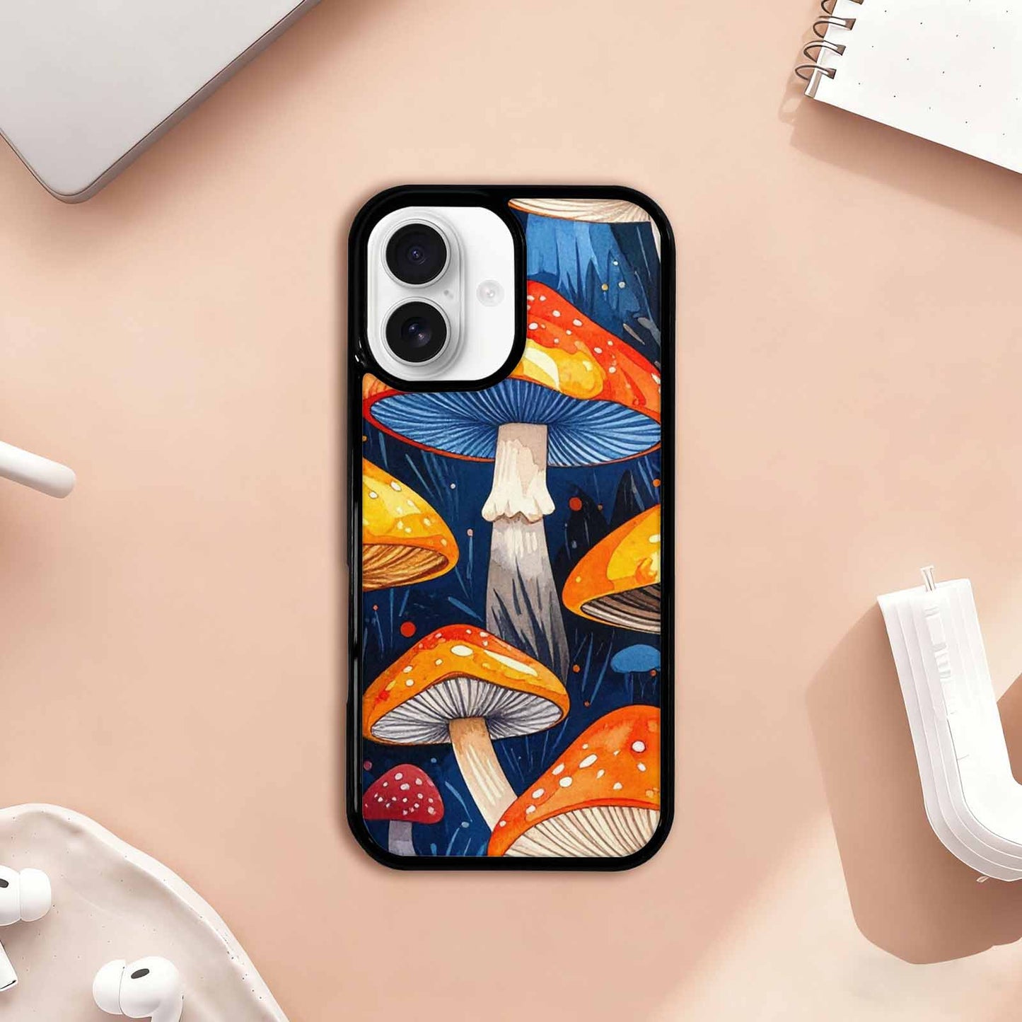 iPhone 17 Case — Vivid Winter Mushroom Cartoon Cute, Custom Print Case Cover