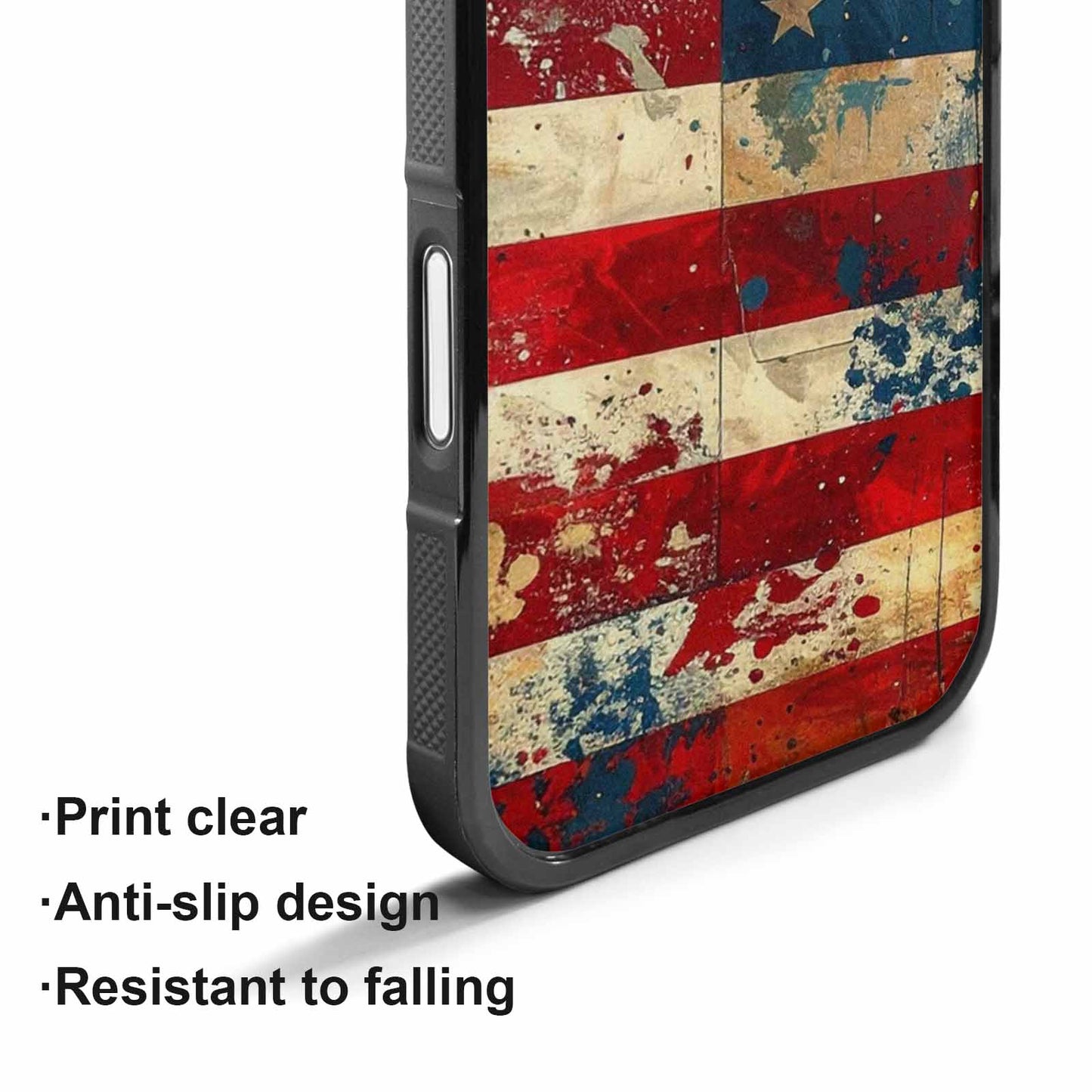 iPhone 17 Case — Small American Flag Stars Galaxy Space, Unique Phone Case Design
